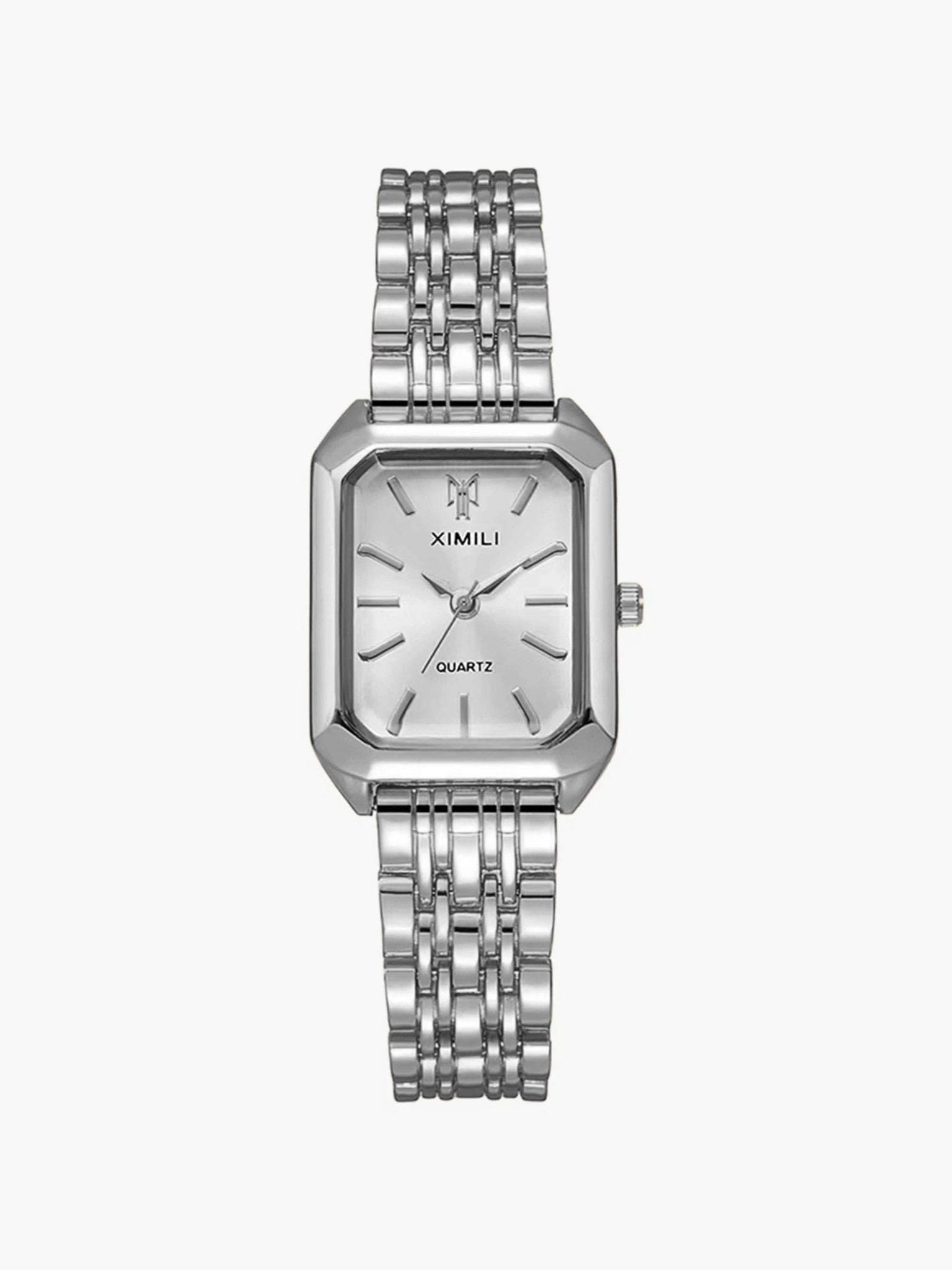 Bevelled Rectangular Link Watch