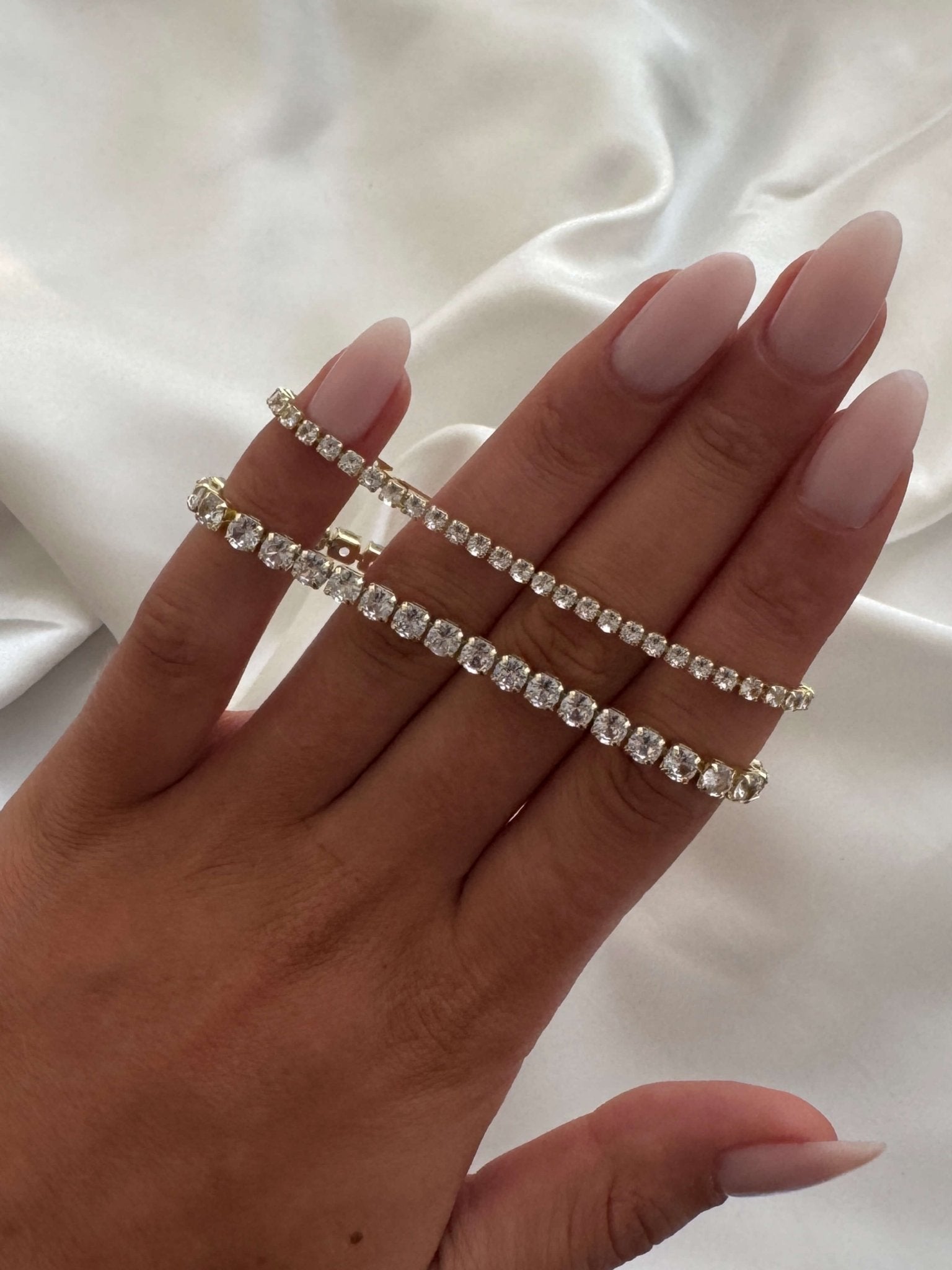 Zirconia Tennis Bracelet Set