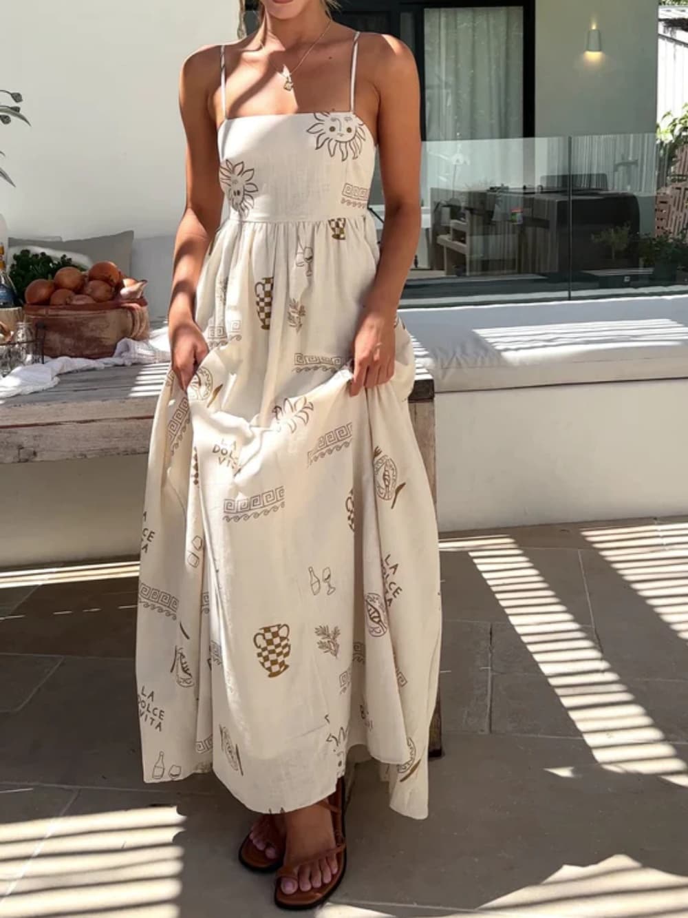 Open-Back Maxi Dress