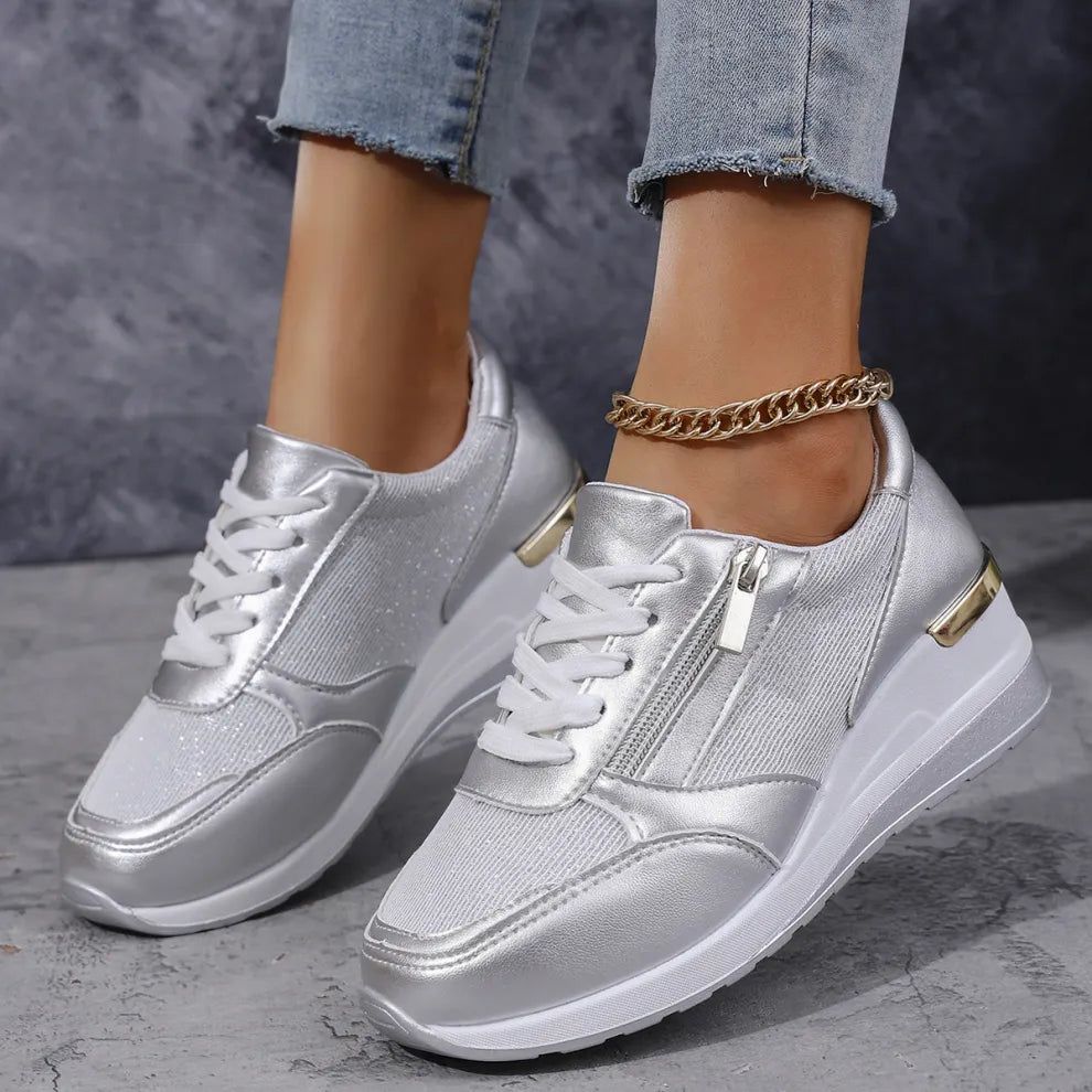 The Wren — Orthopedic Sneakers with Side Zipper