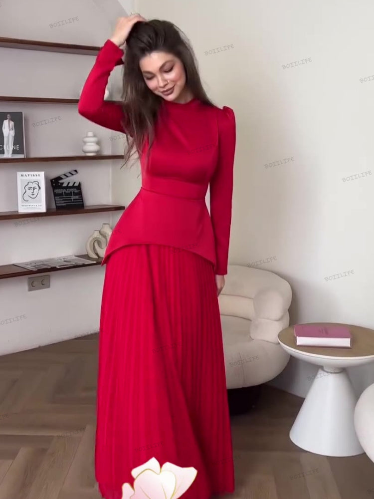 Colour Block Lace-Up Maxi Dress
