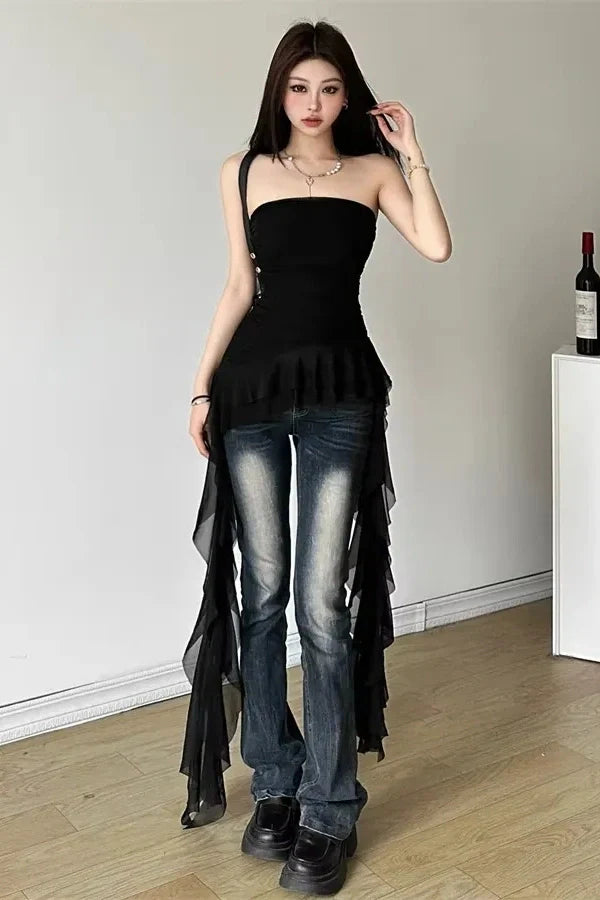 Ava Ruffled Top