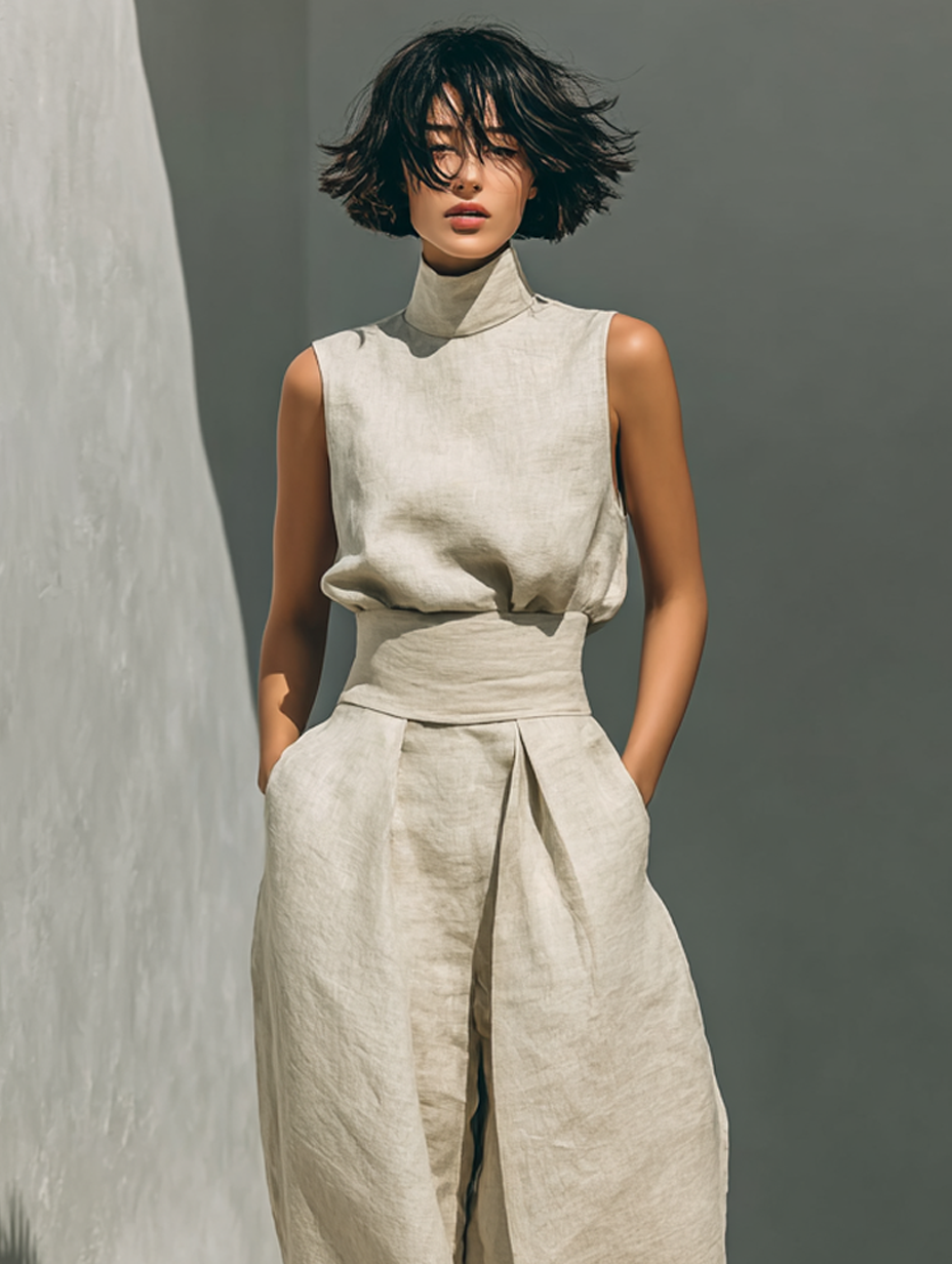 Wide-Leg Trouser Co-Ord Set