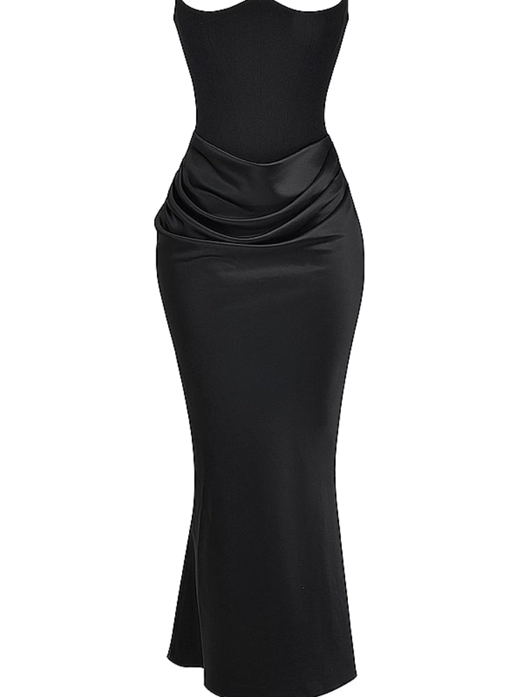 Boned Strapless Bodycon Dress