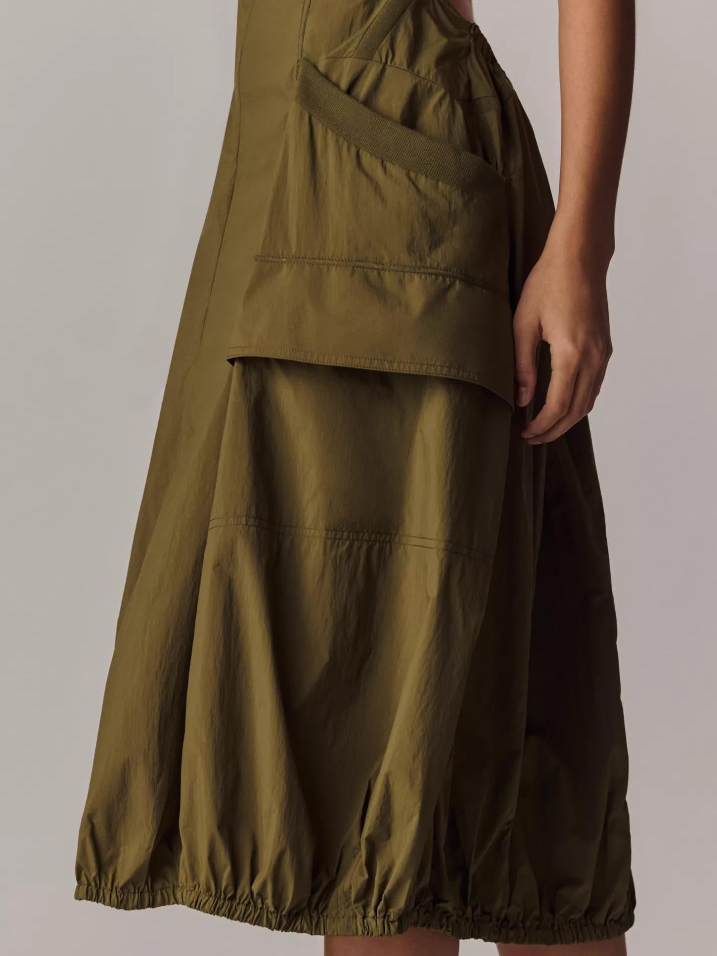 Scoop Neck Bubble Hem Dress