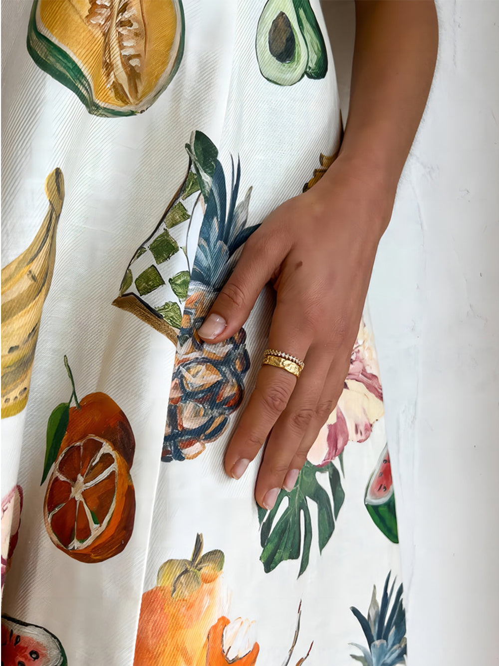 Slim Fit Graffiti Print Maxi Dress