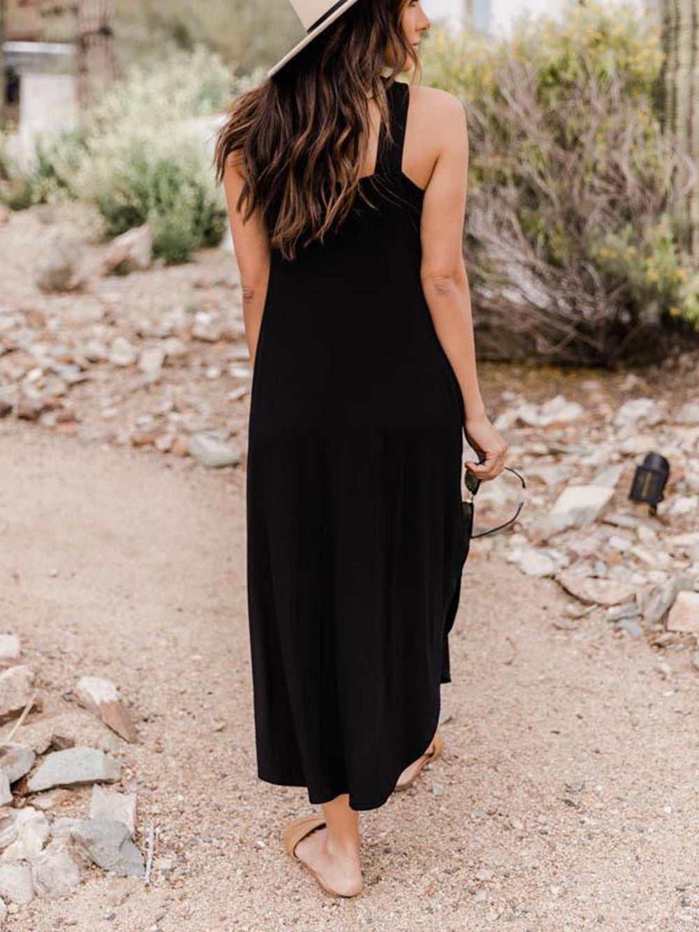Pocket A-Line Midi Dress