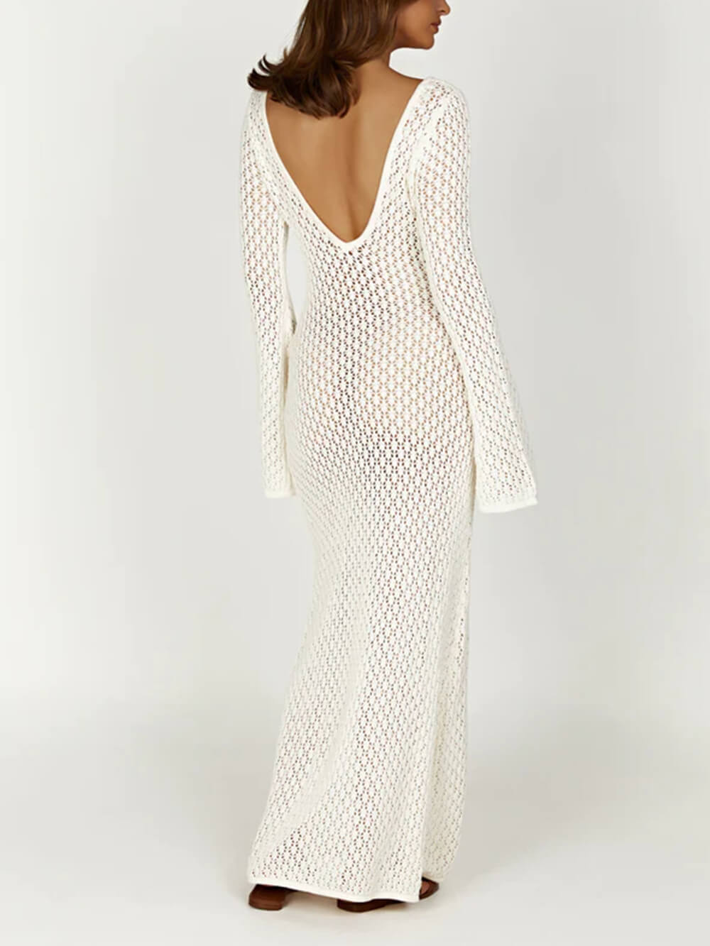 Crochet Fishtail Maxi Dress