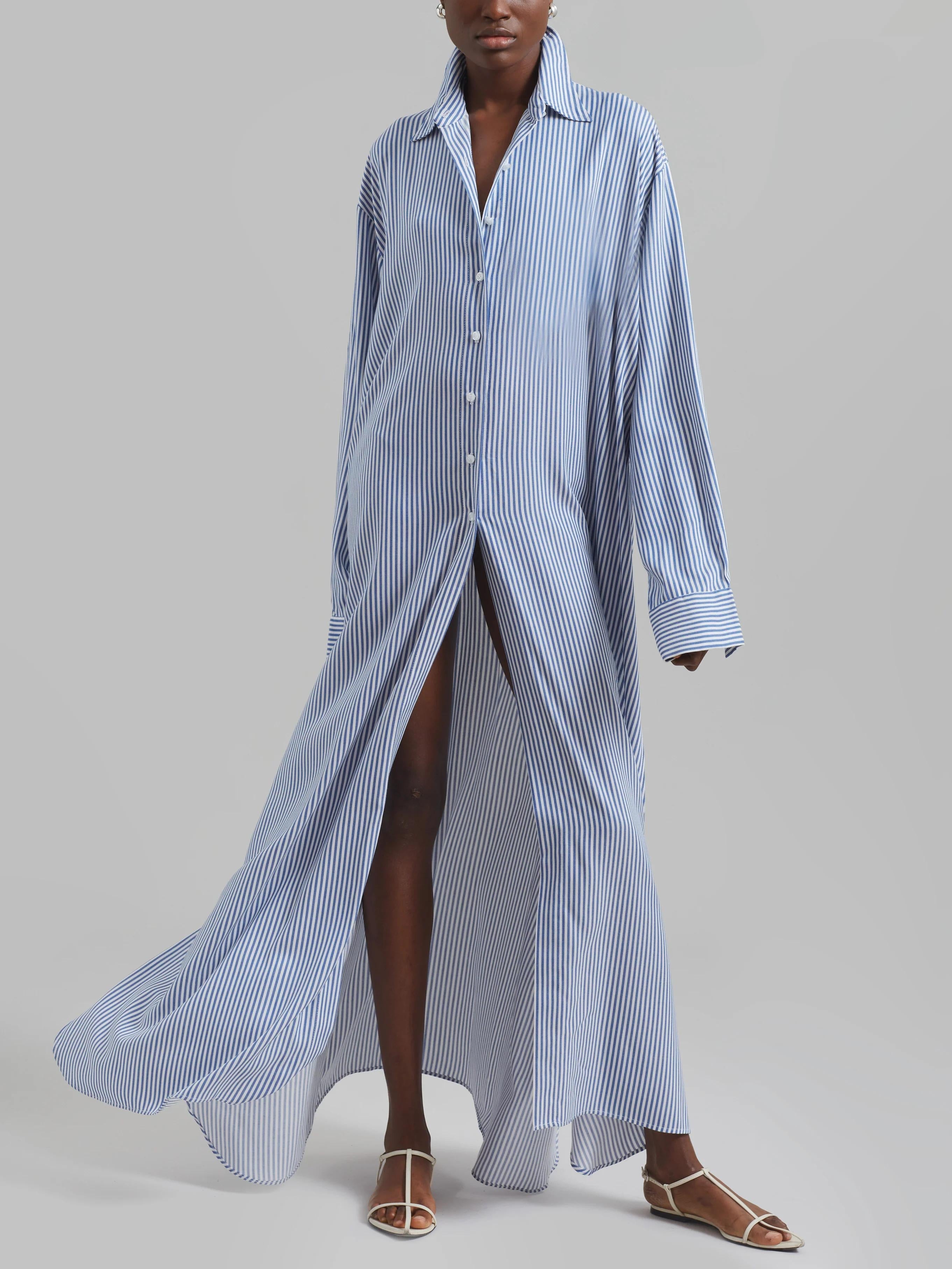 Oversized Fluid Shirt Dress