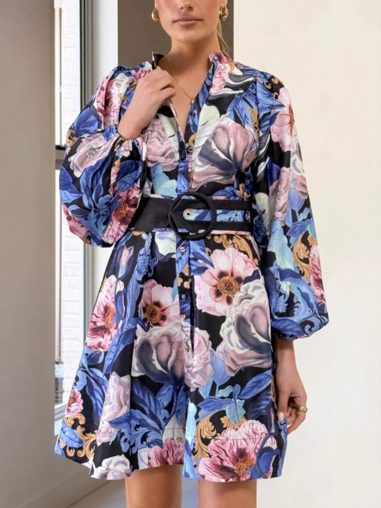 Belted Wrap Midi Dress
