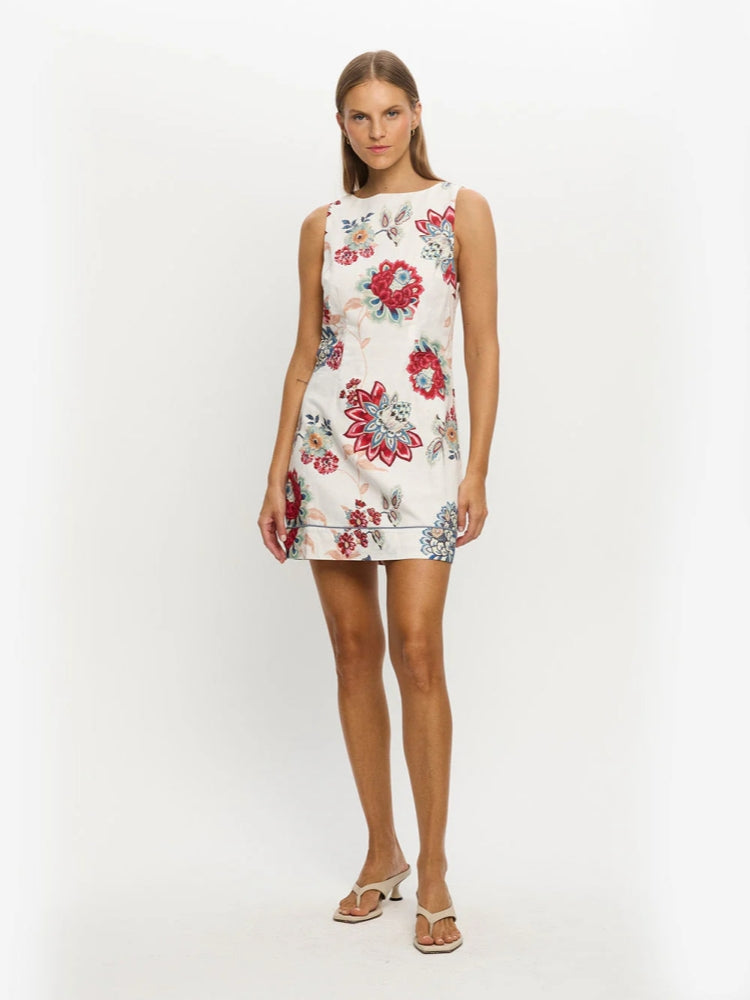 Relaxed Linen Tank Midi Dress