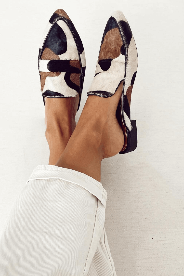 Abstract Pattern Loafers - Modern, Stylish Slip-On Shoes