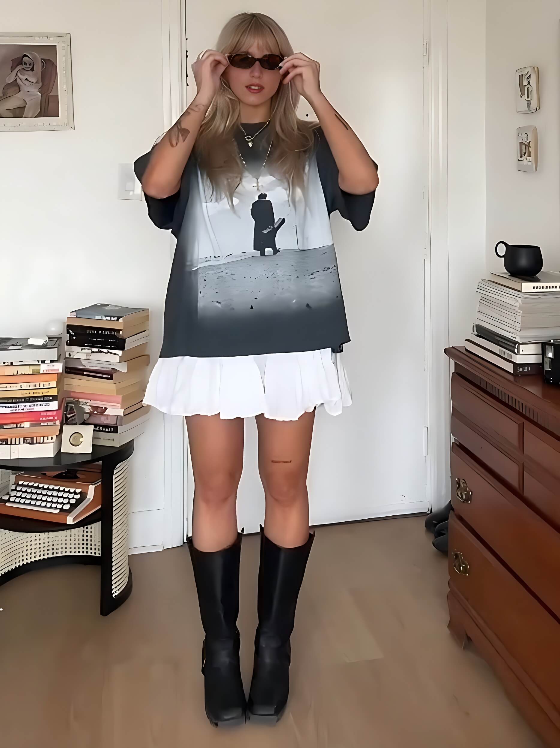 Graphic Tee & Slip Dress Set