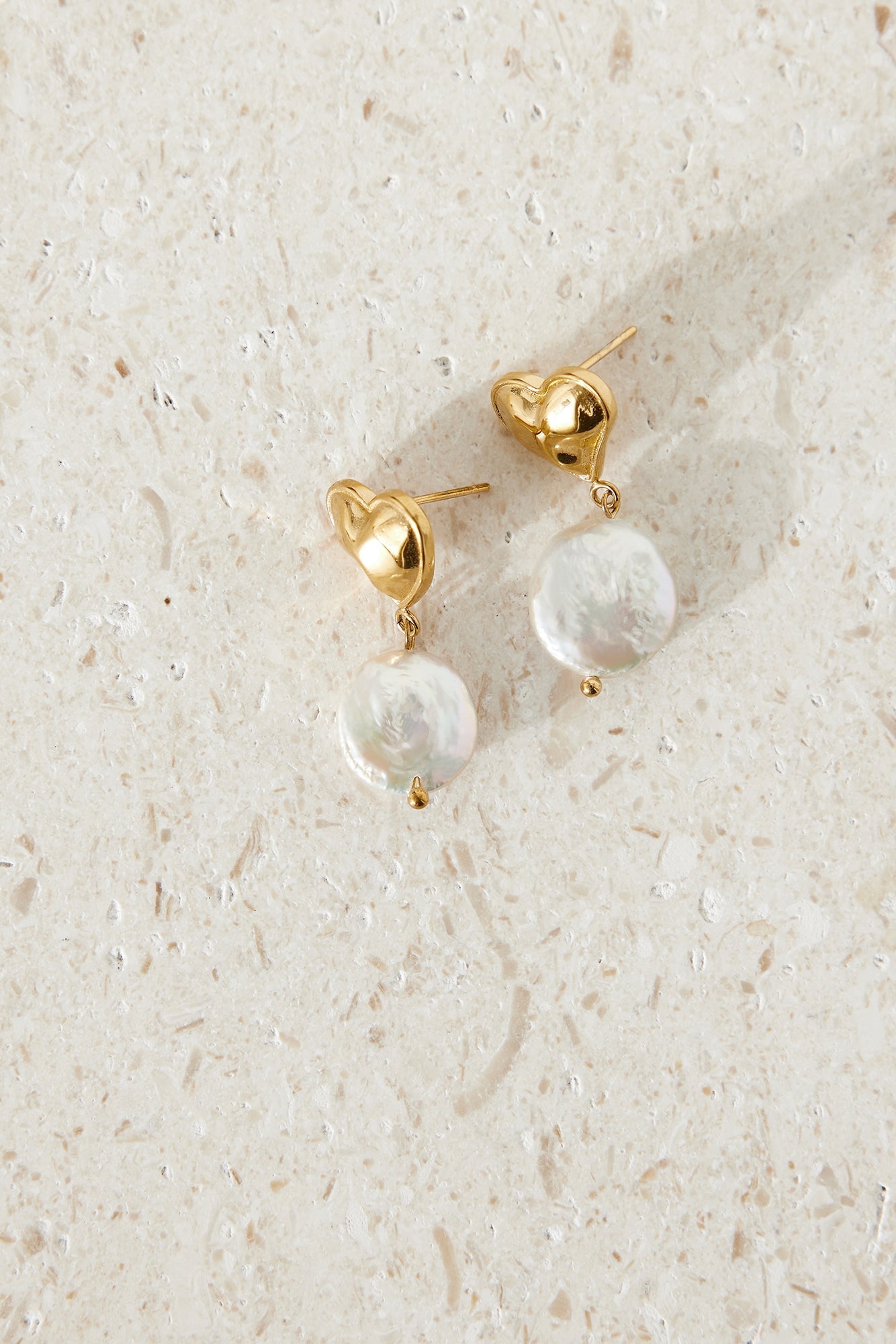 18k Gold Plated Love Me More Earrings Gold