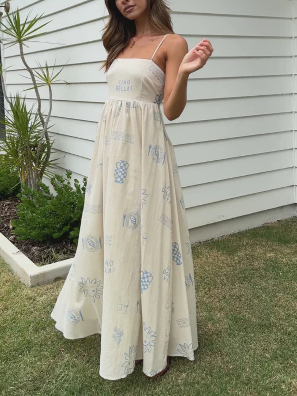 Open-Back Maxi Dress
