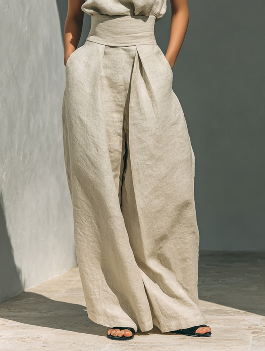 Wide-Leg Trouser Co-Ord Set