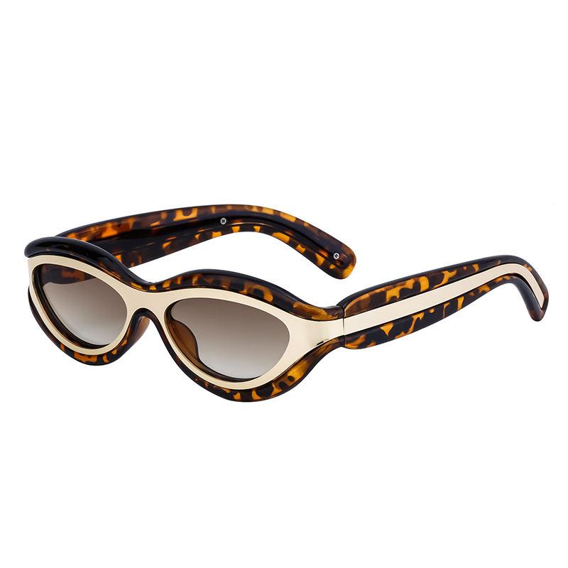 Animal Print round steampunk sunglasses by Emyri