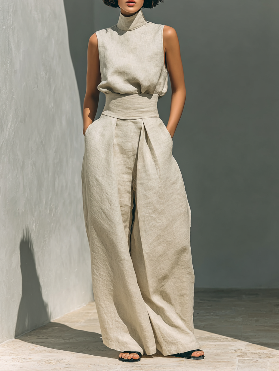 Wide-Leg Trouser Co-Ord Set