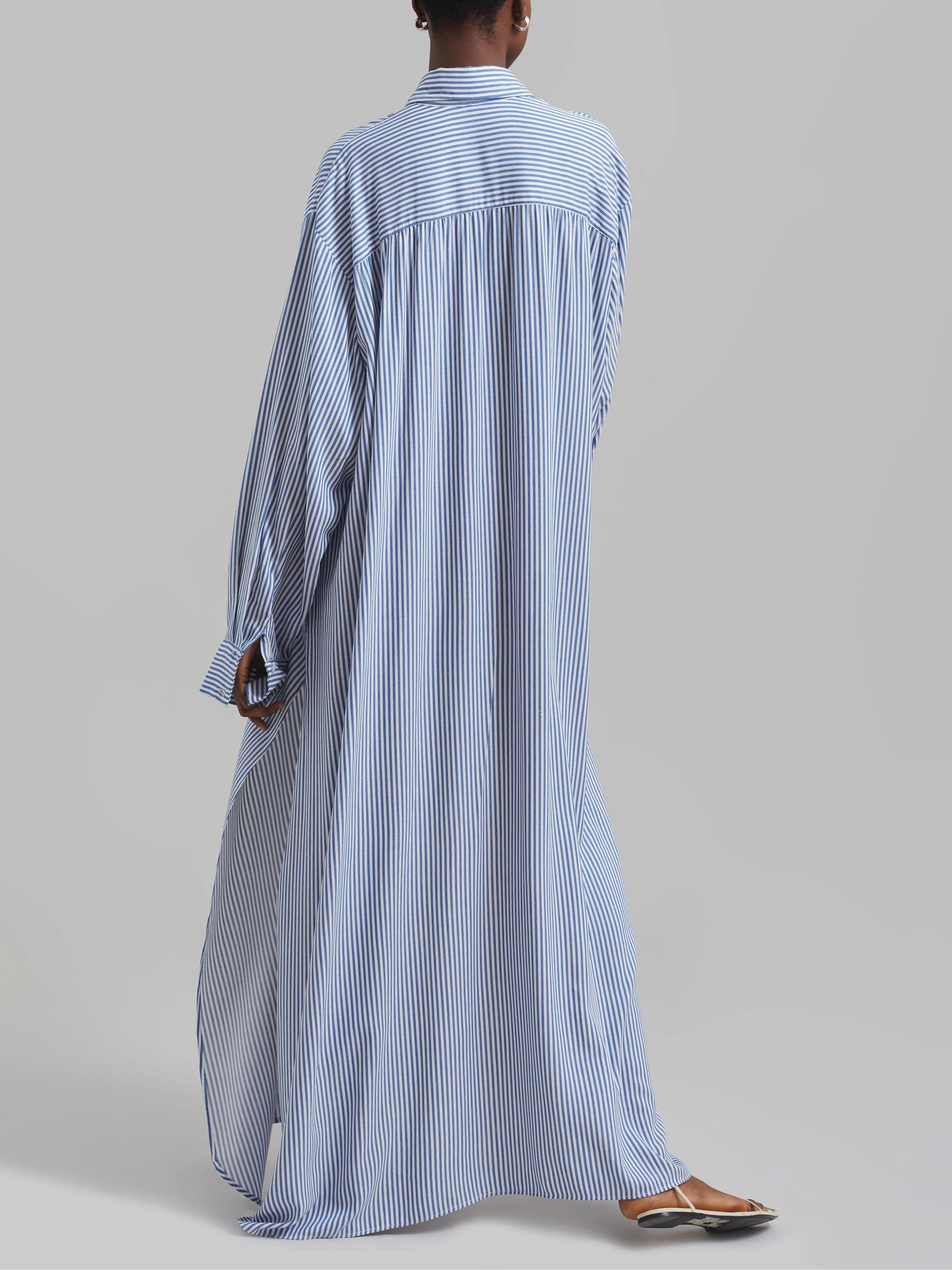 Oversized Fluid Shirt Dress