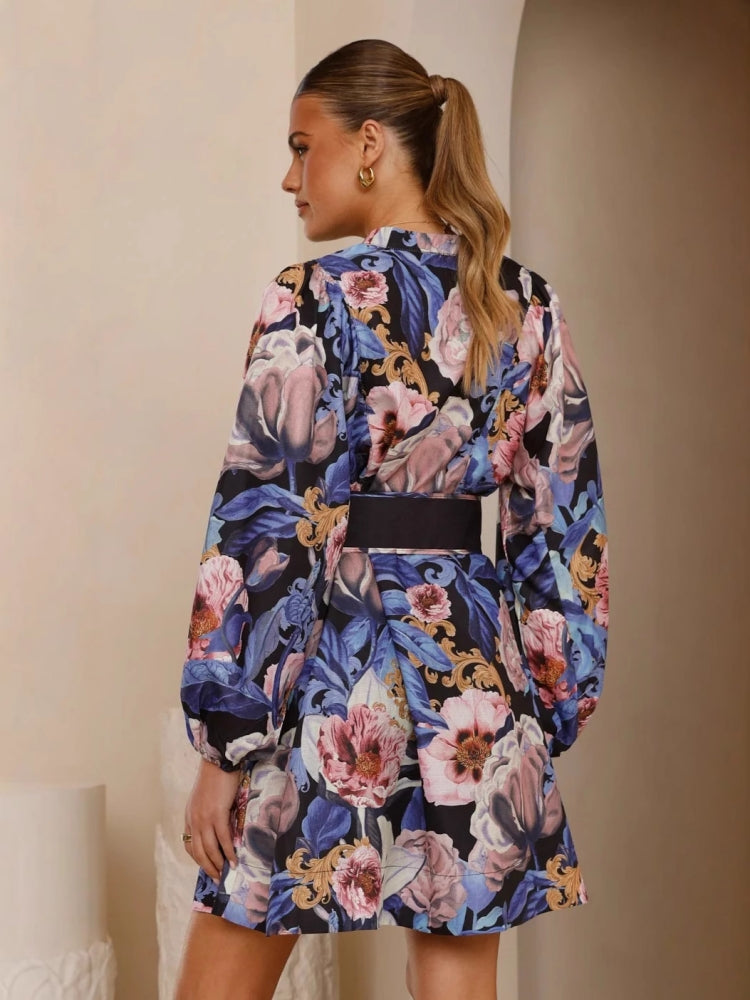Belted Wrap Midi Dress
