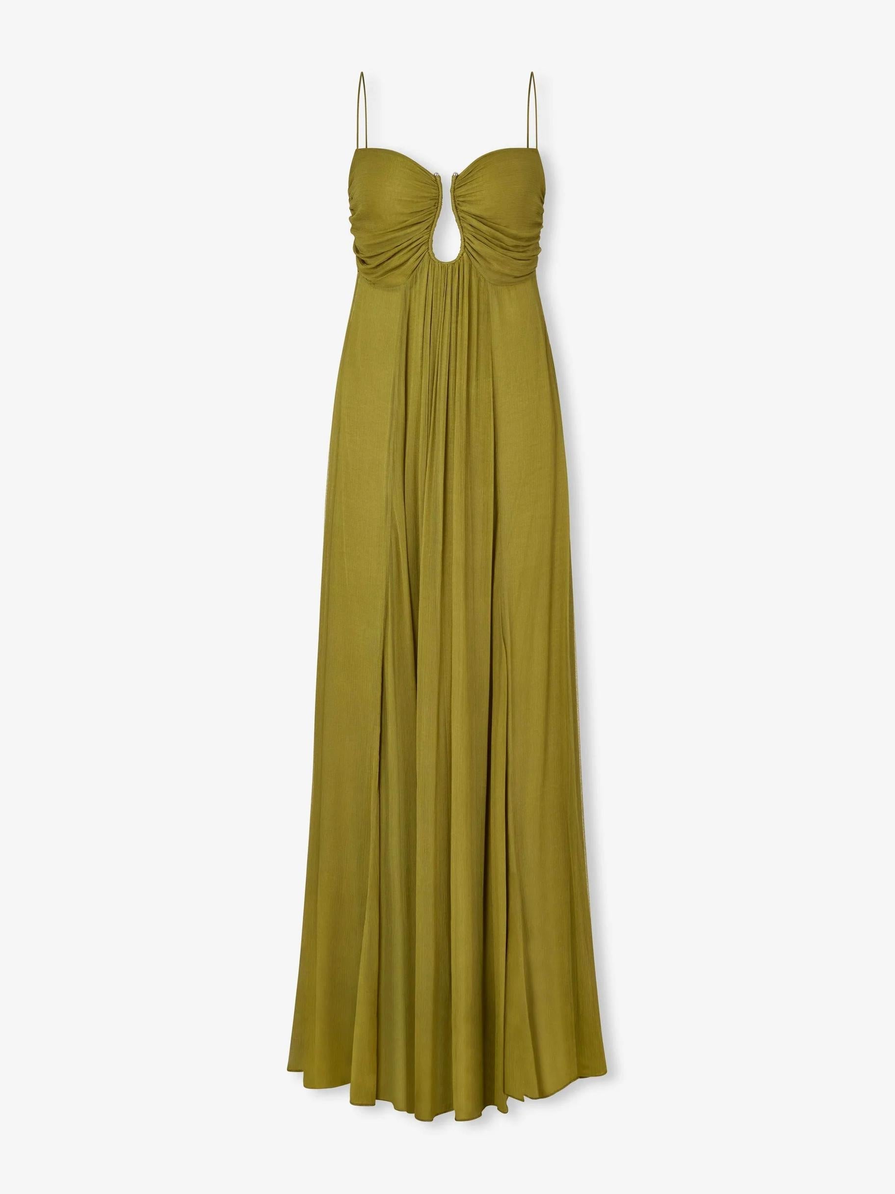 Chiffon Keyhole Maxi Gown