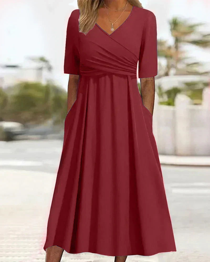 Crossover Wrap Dress
