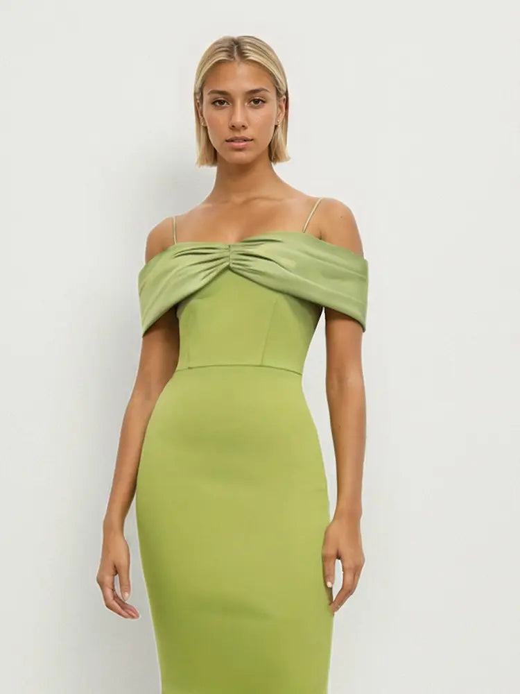Strappy Tiered Evening Dress