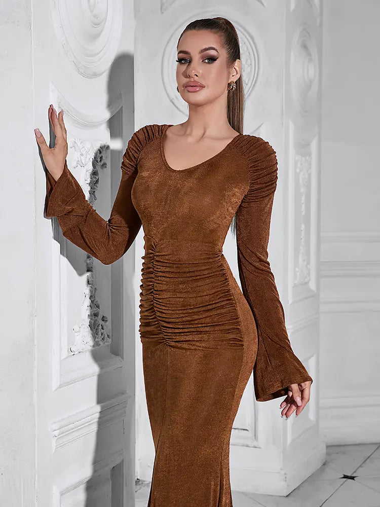 Sexy Long Sleeve Mermaid Dress