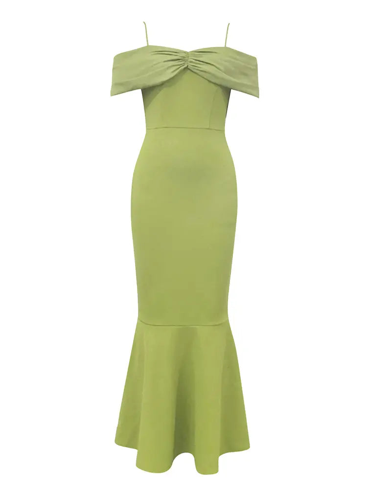 Strappy Tiered Evening Dress