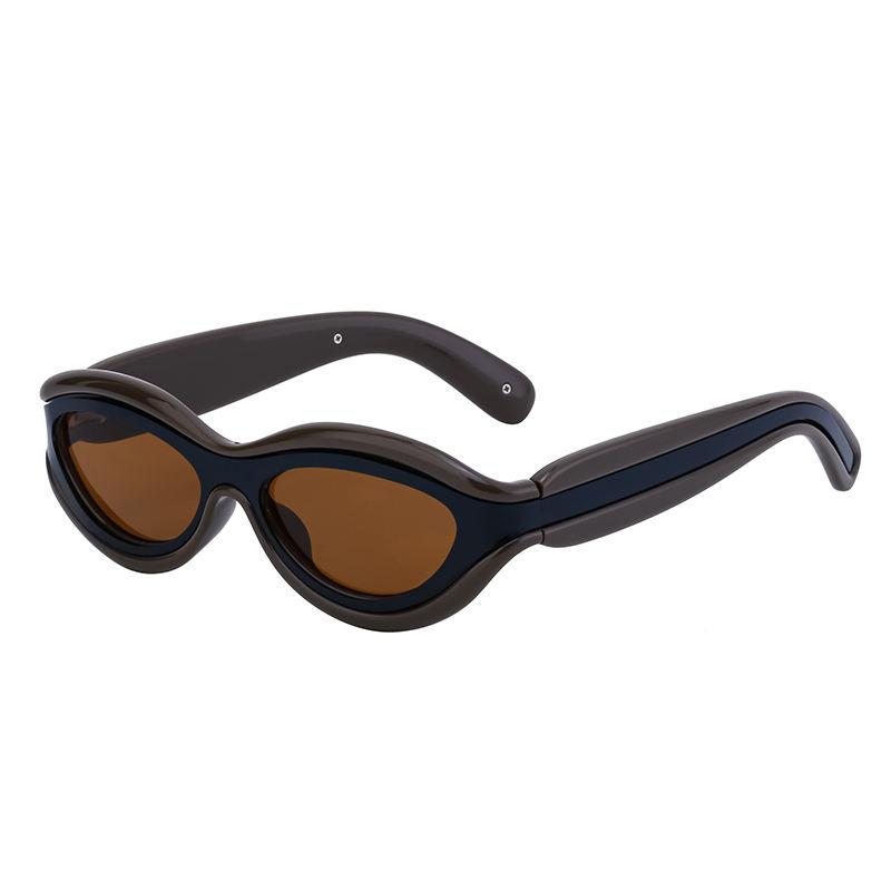 Brown round steampunk sunglasses by Emyri