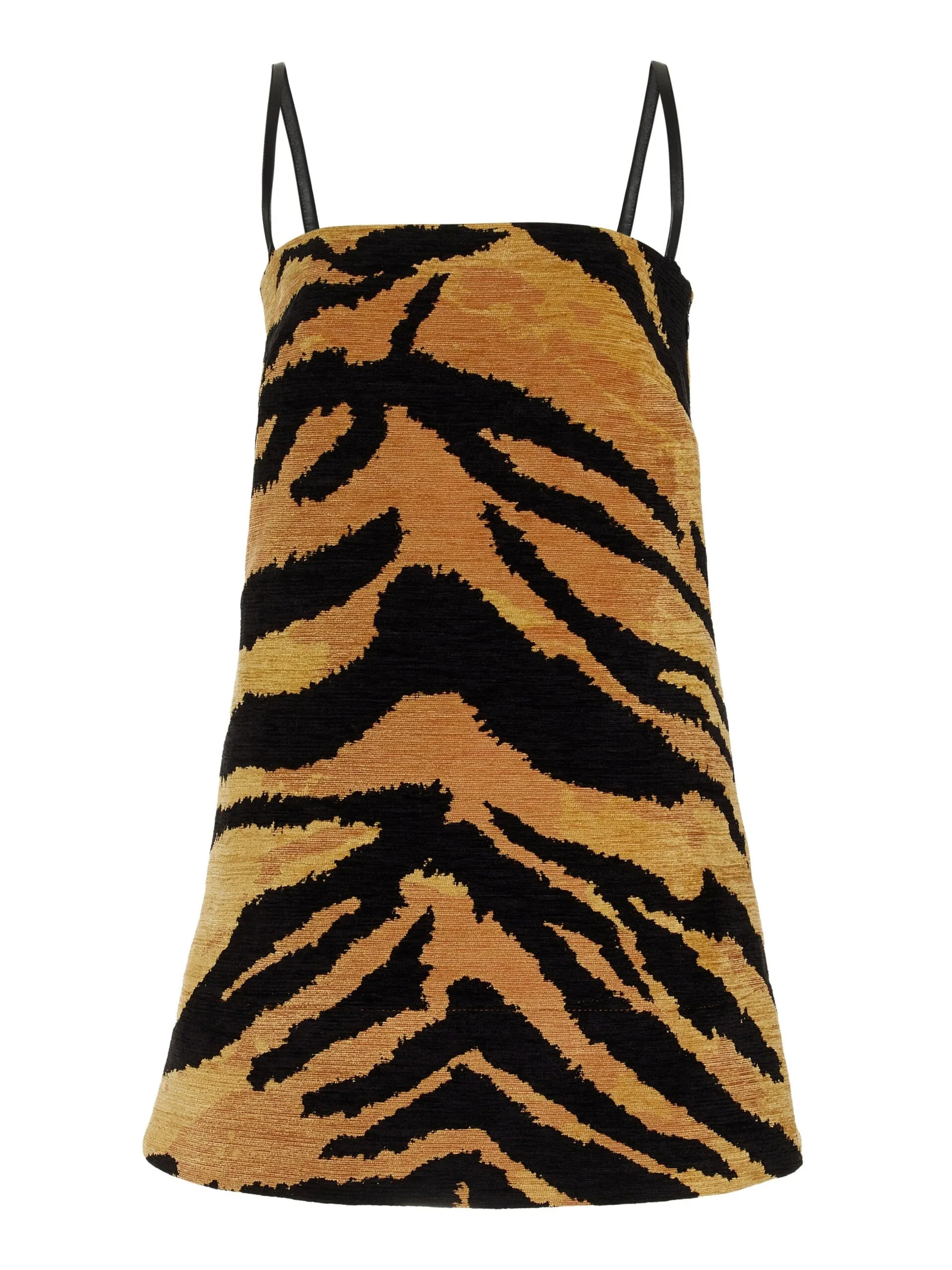 Tiger Jacquard Chenille Mini Dress