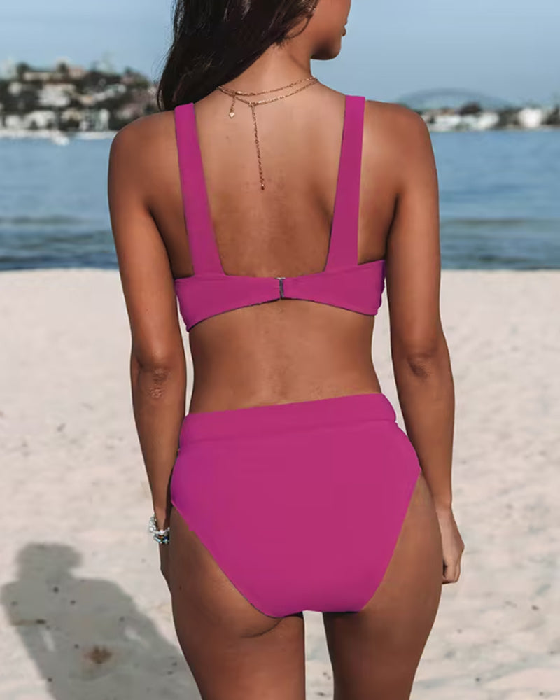 Gabriele | Monochrome bikinis with a high waist