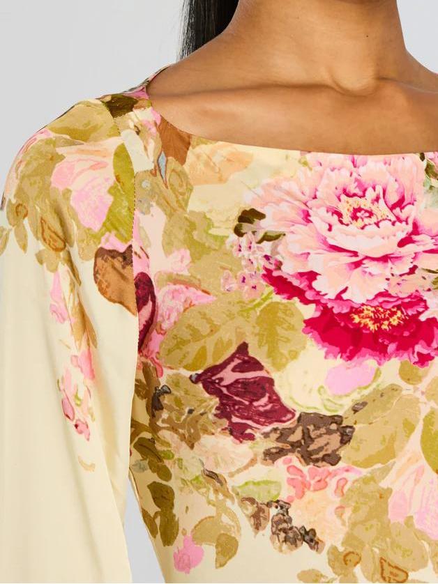 Garden Party Print Maxi Dress