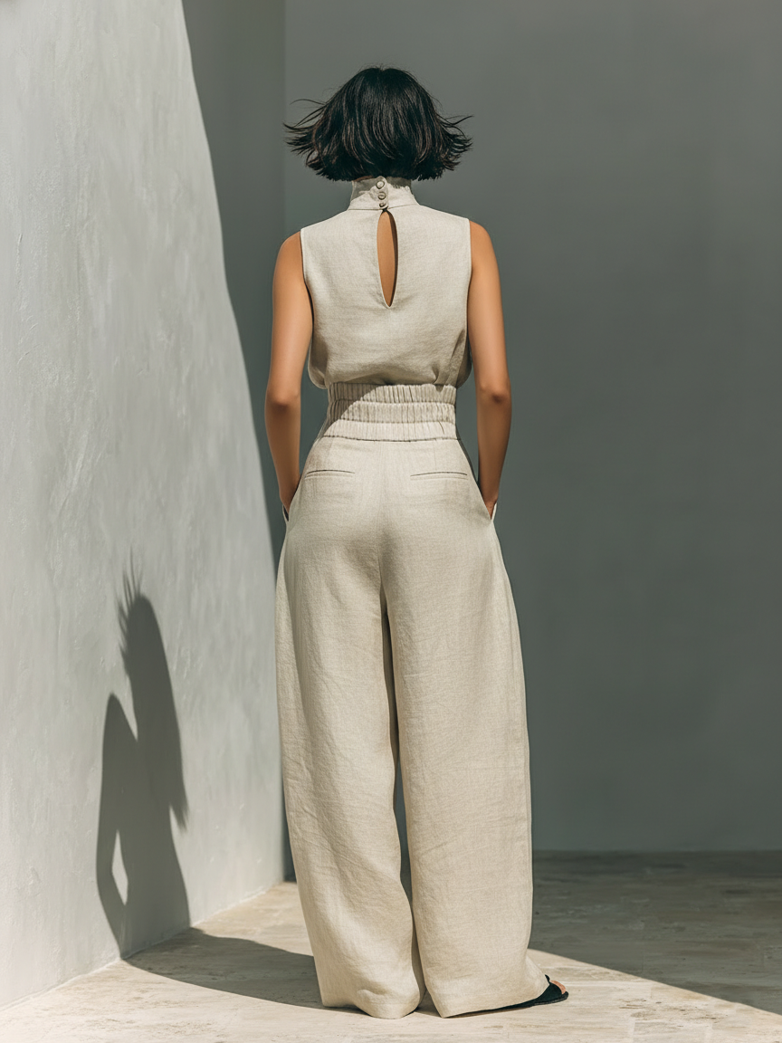 Wide-Leg Trouser Co-Ord Set