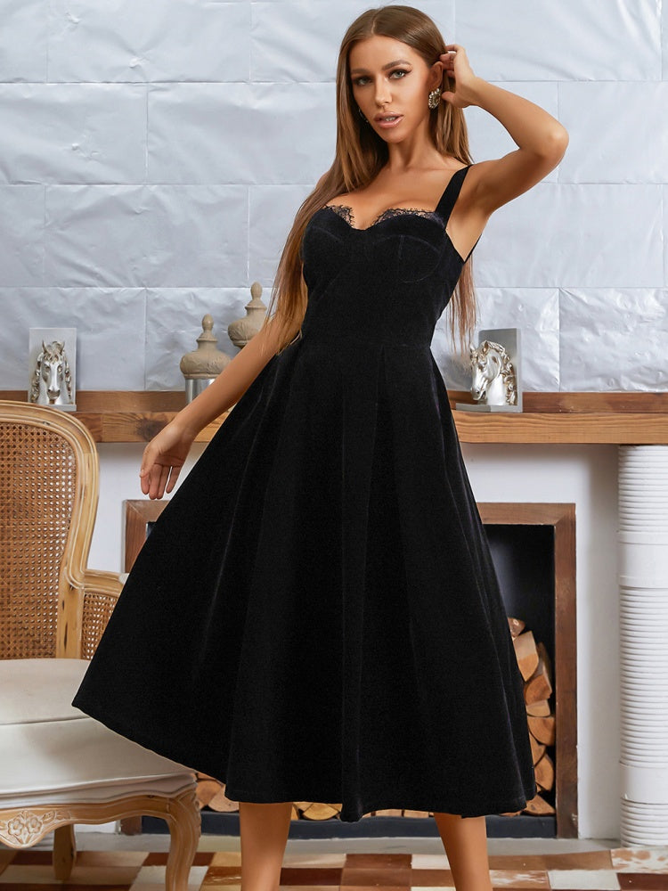 Backless A-Line Evening Dress