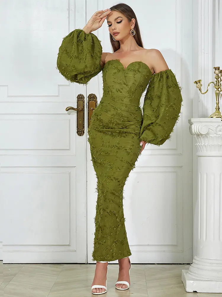Sexy Strapless Long Evening Gown