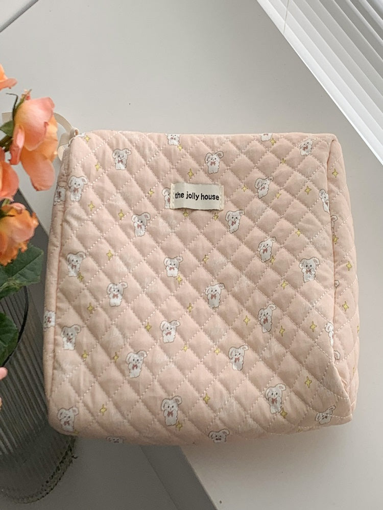 Floral Print Makeup Bag