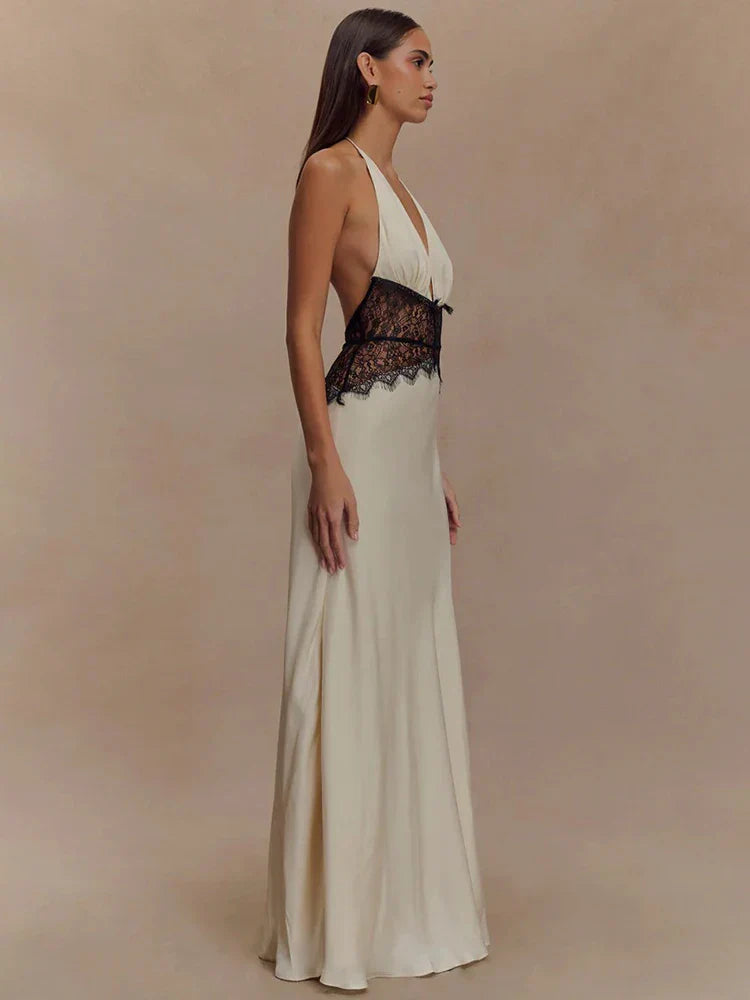 Backless Stretch Maxi Dress