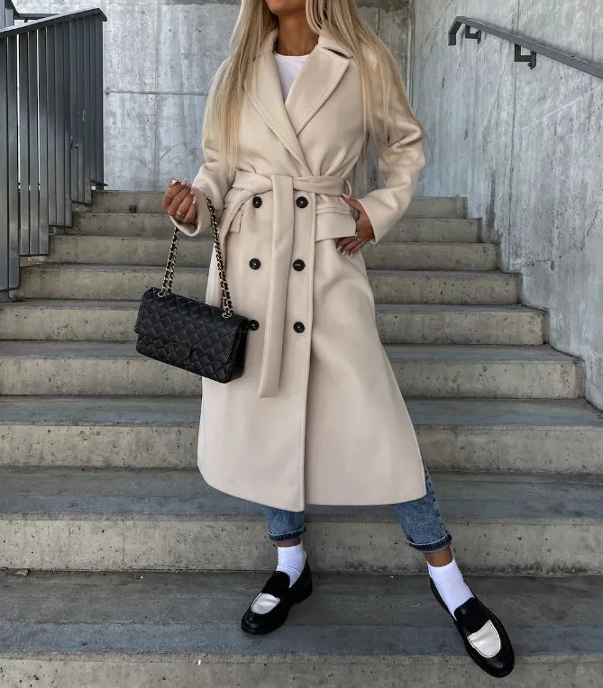 The Addison — Classic Double-Breasted Trench Coat