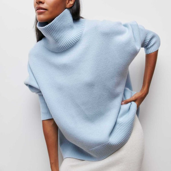 The Lane — Oversized Turtleneck Knit Sweater