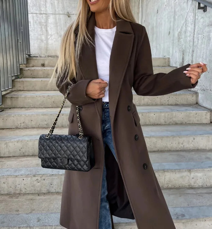 The Addison — Classic Double-Breasted Trench Coat