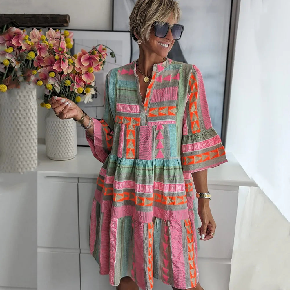 The Juliane — Tiered Swing Dress
