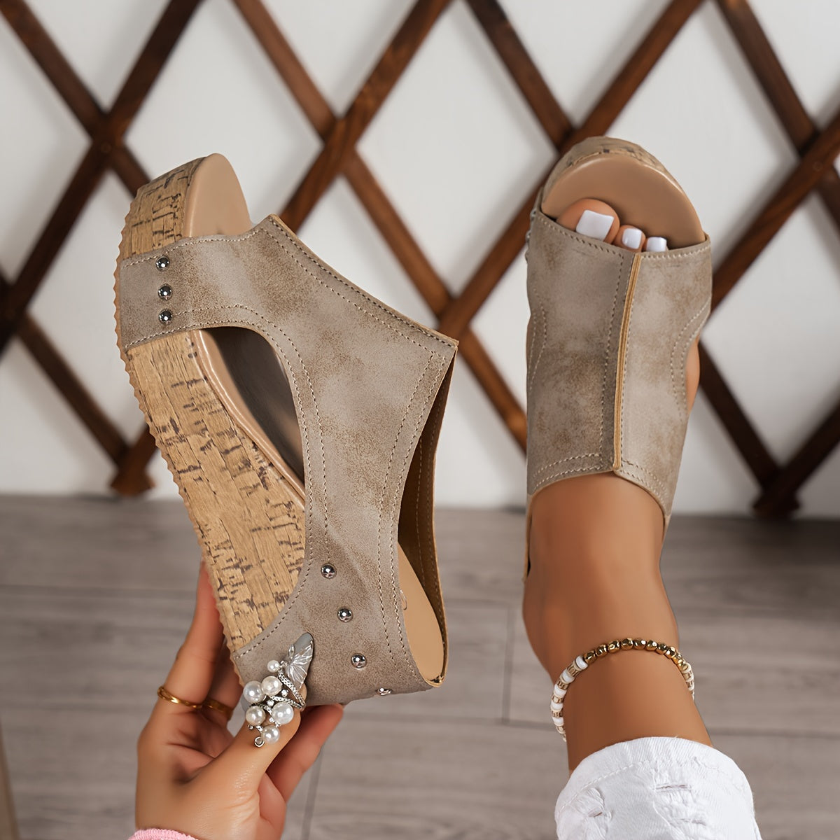 VitaLift™ | Elegant women's platform wedge sandals