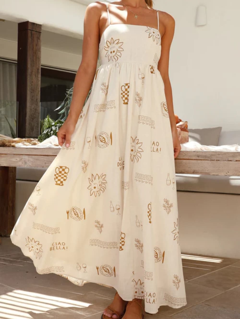 Open-Back Maxi Dress