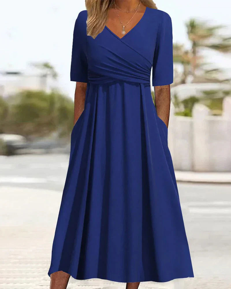 Crossover Wrap Dress
