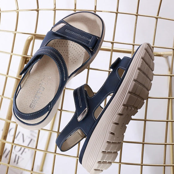 Adjustable Strap Platform Sandals — women's platform sandals, view 8 by Emyri