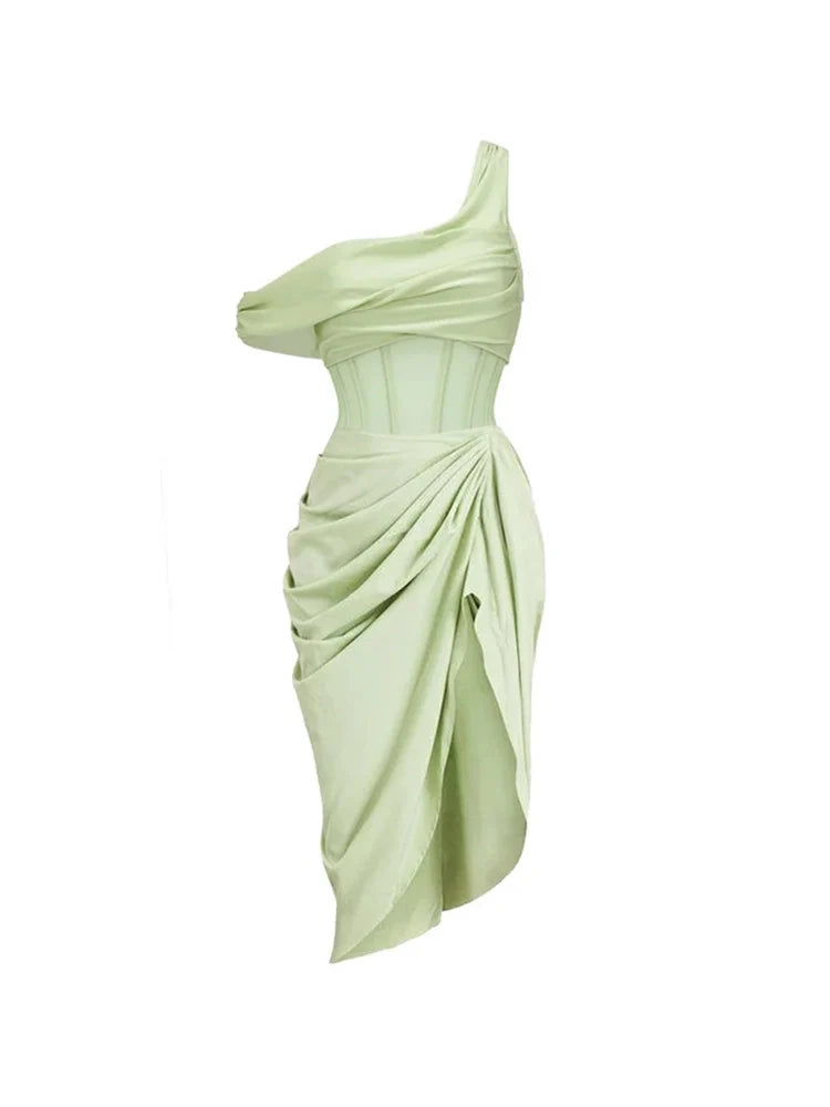 Apple Green Vintage Swimsuit Set — women's swimsuit set, view 4 by Emyri