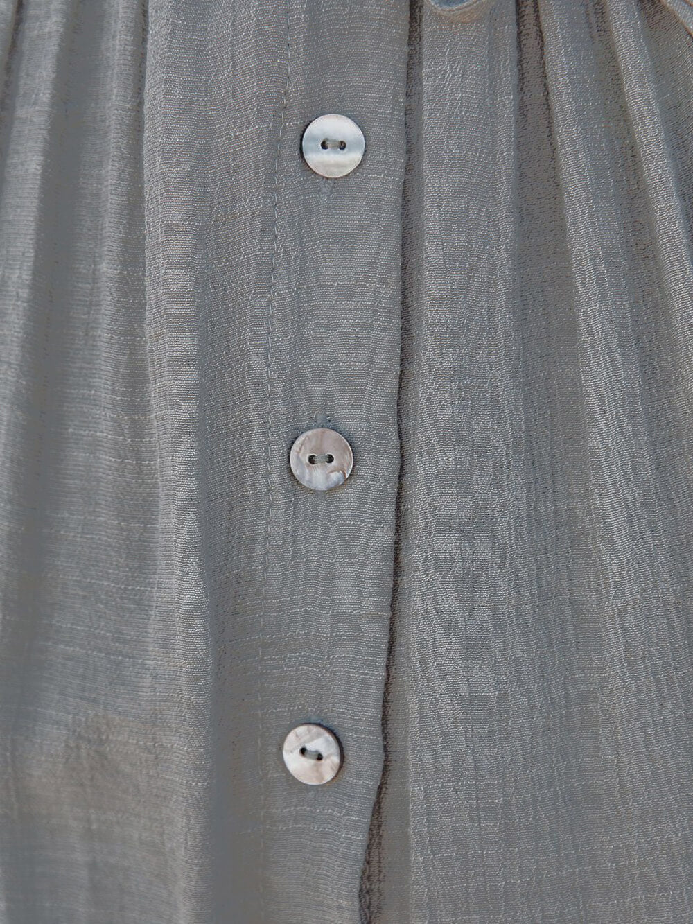 Button-Front Linen Beach Maxi Dress — women's maxi dress, view 17 by Emyri