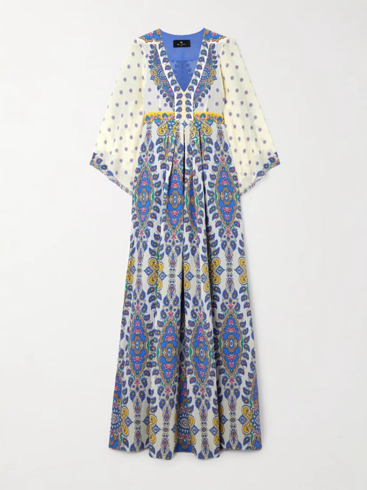 Printed Loose Maxi Dress