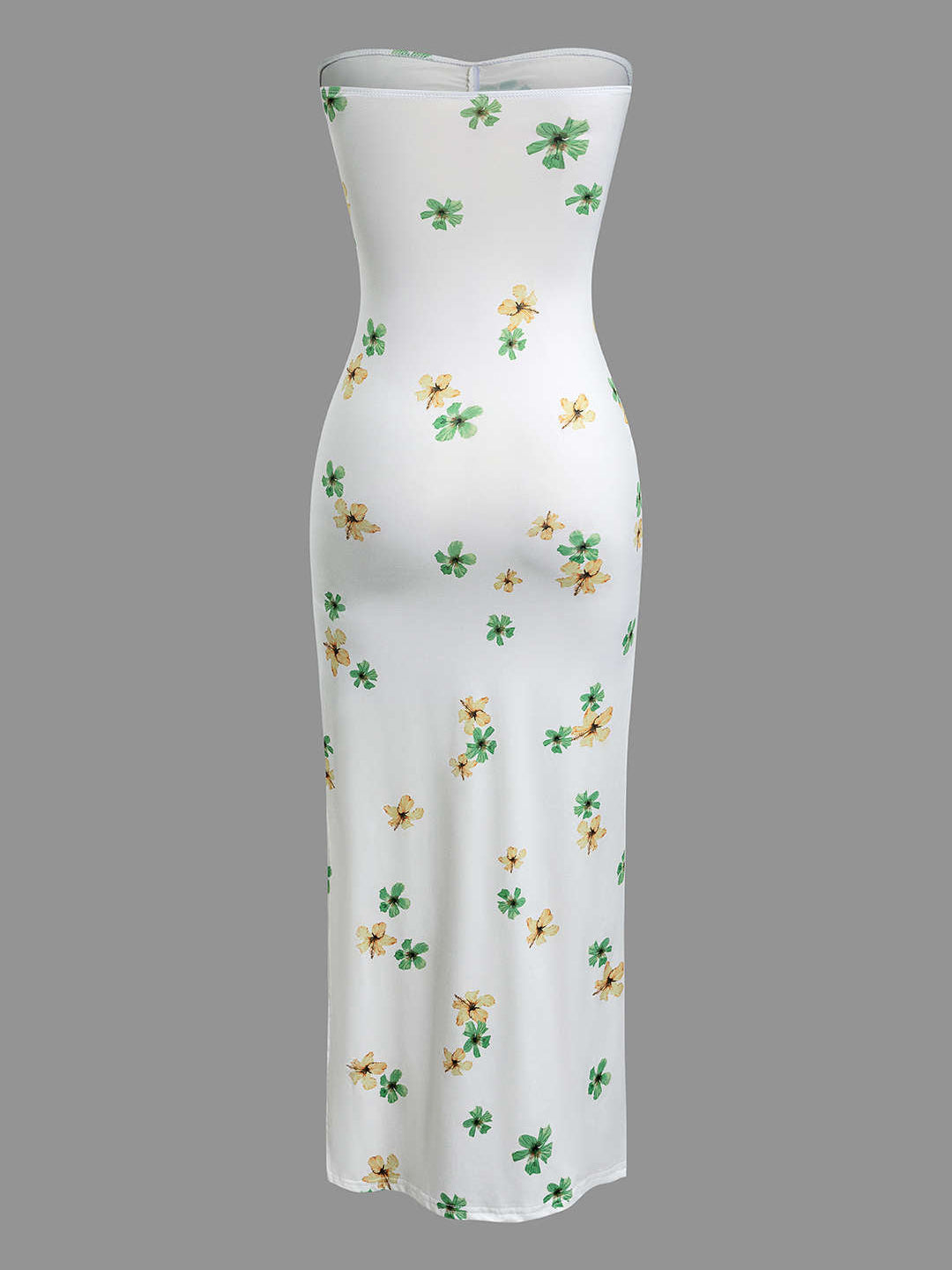 Ruched Strapless Maxi Dress